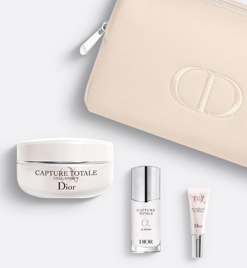 Capture Totale Pouch  - The Youth-Revealing Ritual - selection of 3 firming skincare products